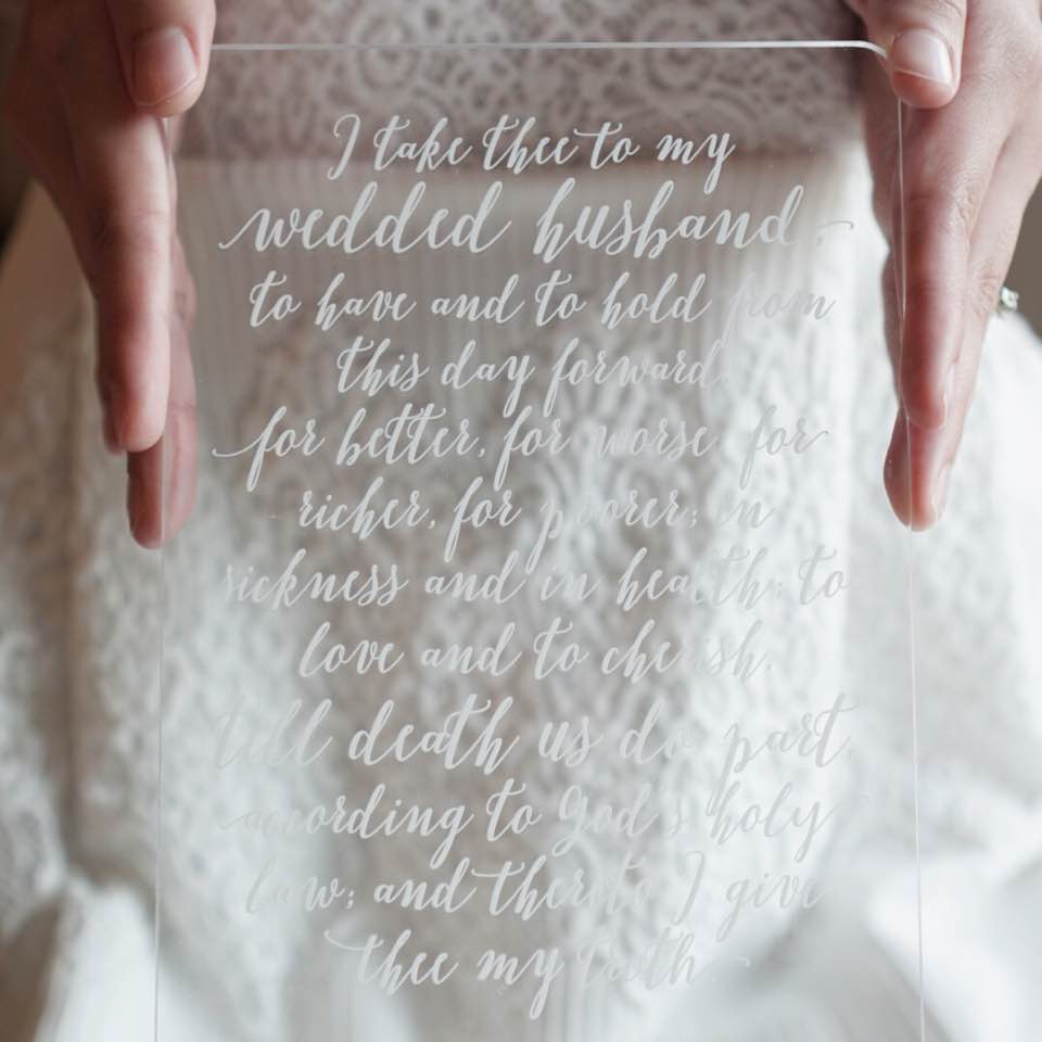 Miraculove Blog Diy Your Own Acrylic Wedding Vow Keepsakes