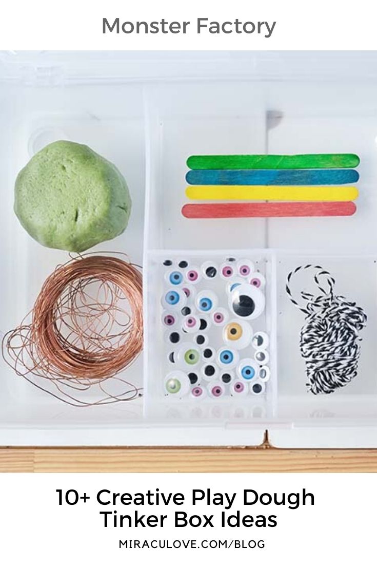 10+ Open-ended Play Dough Tinker Box Ideas