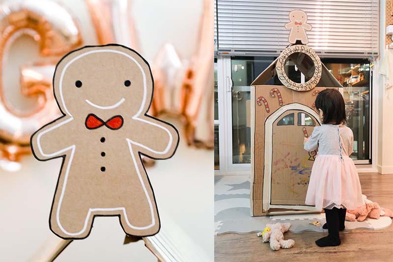 DIY Life-size Gingerbread Man House for Kids